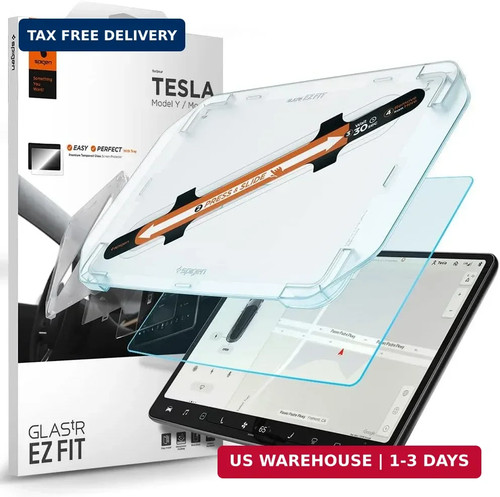 Spigen GlasTR Slim screen protector for Juniper Model Y
